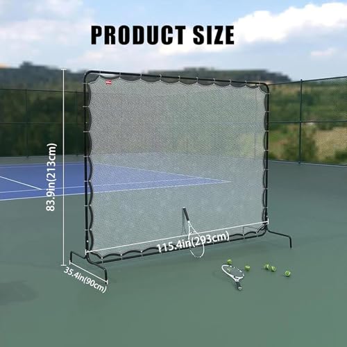 Rebound Practice Wall - Tennis Rebounder Net for Training Racquet Sports Ball Pickleball, Perfect Tennis Backboard Net for Tennis Court Backyard Outdoor Training