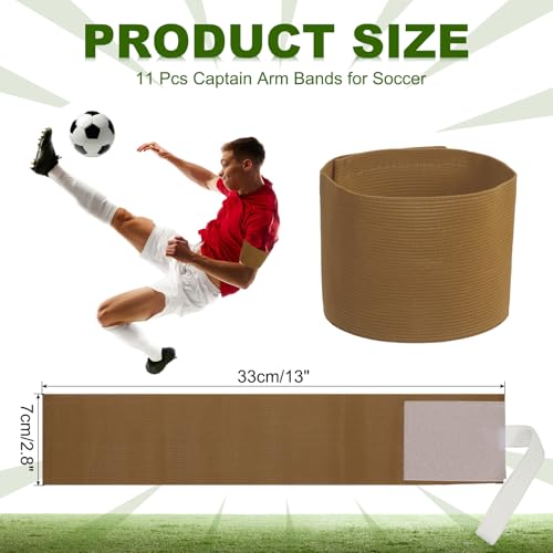 PATIKIL Soccer Captain Armband, Captain Arm Bands for Soccer Elastic Captain Arm Band Sports Captain Armband - color: Coffee