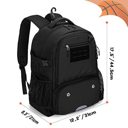 Basketball Bag, Soccer Backpack with Ball Compartment & Shoe Compartment for Basketball, Soccer, Volleyball Sports