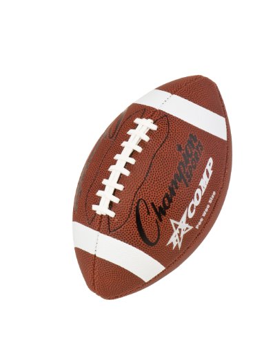 Champion Sports Pro & Composite Series Footballs – Water-Resistant Composite, Indoor/Outdoor, Official–Pee Wee Sizes - size: Pee Wee, style: Composite