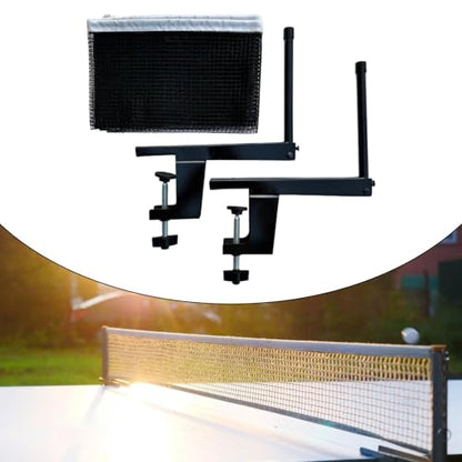 misppro Professional Portable Table Tennis Net with Clamps Replacement Set for Indoor Outdoor Training
