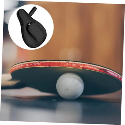 BESTonZON Table Tennis Racket Storage Case Gourd Shape Lightweight Fixed Bag with Ball Holder Protective Paddle Organizer for Daily Matches and Games