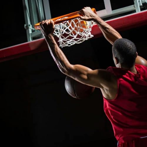 Katop Professional Basketball Rim, Heavy Duty 18 Inch Basketball Rim Replacement with Nylon Net Indoor and Outdoor, Standard Goal Reinforced Mounting Bracket Fit 5"x5",5"x4",5"x3",4"x3" Backboards - color: 2-springs basketball rim