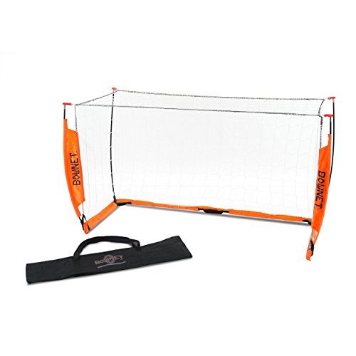 Bownet Portable Soccer Goal Net (3' x 5') Quick Setup - Durable Powder-Coated Steel Frame - Indoor Outdoor - Travel Bag Included - Practice Nets for Kids, Youth and Adults. Great Kids Soccer Goal.