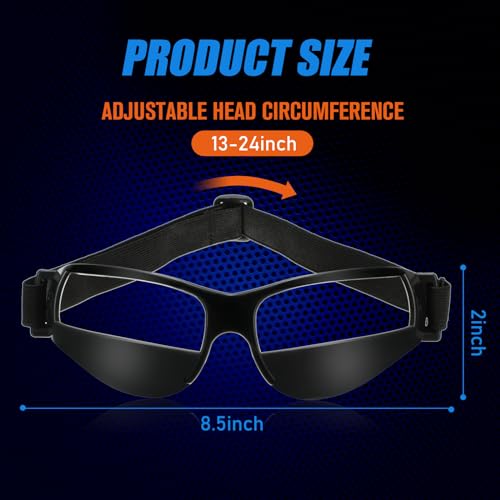 Dribbling Goggles Basketball Sports Glasses Adjustable Dribbling Black Goggles Basketball Training Equipment