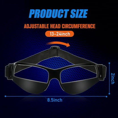 Dribbling Goggles Basketball Sports Glasses Adjustable Dribbling Black Goggles Basketball Training Equipment