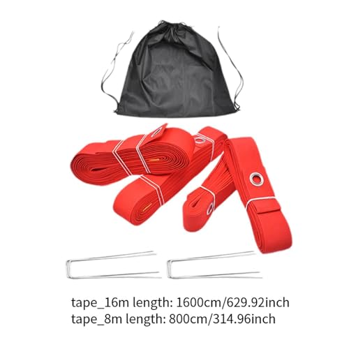 4 Pieces Beach Volleyball Lines Borderline Field Kit Badminton Lines Polyester Marker Accessories Exercise Supplies Suitable for Sports Activities