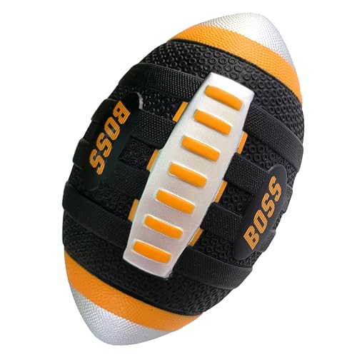 BOSS Foam Football - Toddler Junior Football for Kids - Each Quality Kids Football is 9” – Soft, Small Football Youth - color: Orange