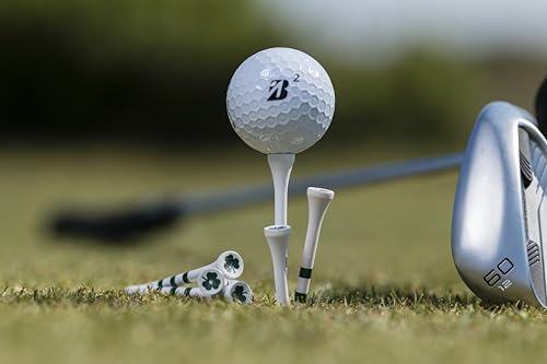 PrideSports Shamrocks Wooden Golf Tees - 2-3/4 Inch, 45 Count - Special Edition - Perfect for St. Patrick's Day