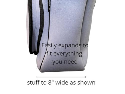 Dallas Hill Designs Tennis Bag for Women | Neoprene Tote | 3 Rackets | Applicable for Pickleball, Paddle, Squash, Racquetball, Badminton | Shoes and Gear | Ladies Purse | Multi Pockets