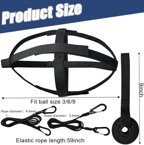 American Football Throw Trainer,Solo Pass Back Trainer for Youth & Adults, Indoor/Outdoor Practice Equipment to Improve Throwing & Catching Skills