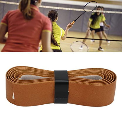 Tennis Racket Grip Tape Leather Tennis Grip Badminton Racket Overgrip Tape Replacement for Outdoor Playground Gym 3.3ftx1.0in
