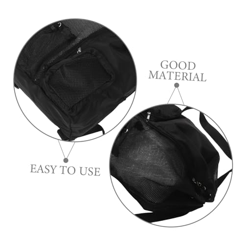 Baluue Draw Swimming Bag Back Draw Back Swimming Mesh Bag Swim Mesh Bag Beach Bag Back Swimsuit Bags Swim Back - color: Black