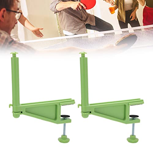 Professional Portable Table Tennis Net with Adjustable Clamp Post Set, Screw Fixation for Indoor Outdoor Play, Nylon Net with Stable 2.2in Clamping Range