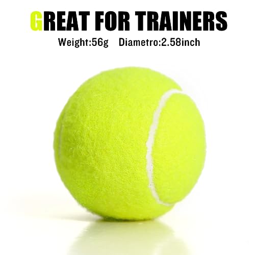 30/40 Pack Training Tennis Balls, Pet Dog Playing Balls, Practice Tennis Balls with Mesh Bag for Transport and Beginner Training - color: Yellow-40Pack