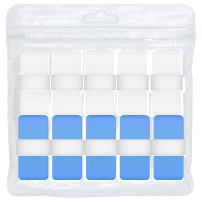 10pcs Tennis Grip Tape - Tennis Overgrip for Tennis Racquet - Tennis Racket Grip Tape - Pickleball Paddle Grip Tape - color: Blue-white