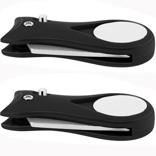 Foldable Golf Divot Tool, 2 Pack Stainless Steel Repair Tool with Pop-up Button and Magnetic Ball Marker for Men Women Golfer (Black)