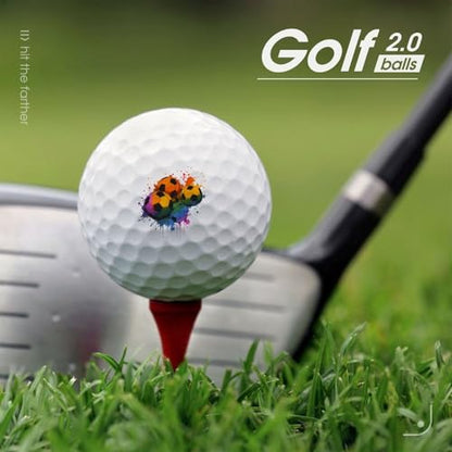 Colorful Football Sports Golf Ball Soft Feel Golf Practice Balls for Golfs Course Daily Training
