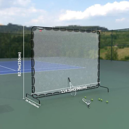 Rebound Practice Wall for Tennis, Pickleball Training,Portable Net for Backyard, Court Sports Ball Practice,Easy and Quick Assembly