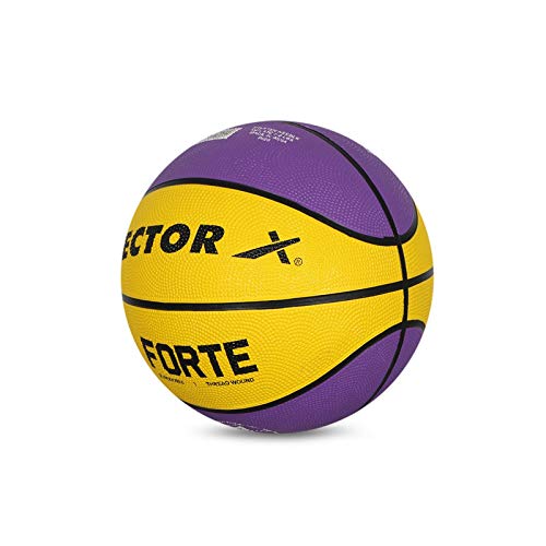 Vector X Forte Basketball, Size 3, Yellow/Purple