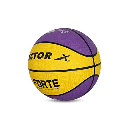 Vector X Forte Basketball, Size 3, Yellow/Purple
