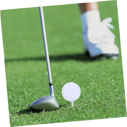 2Pcs Flat Design Golf Training Balls Lightweight Synthetic Rubber Practice Aids for Indoor Putting and Portable Golf Accessories for Men