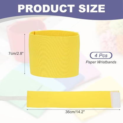Soccer Captain Armband, Elastic Wrist Arm Bands Adjustable Player Team Leader Anti-Slip Badge Sports Accessories-Fit - color: Light Yellow