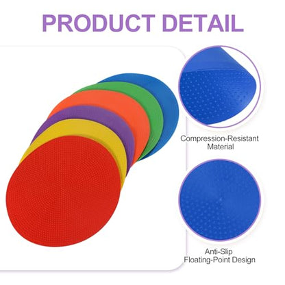 PATIKIL Spot Markers, Non-Slip Floor Dots Agility Markers Flat Field Cone Poly Dot