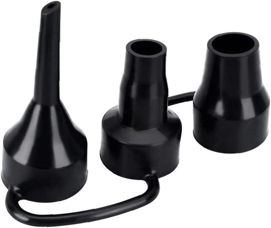 Air Pump Replacement Nozzles: Plastic Nozzles for Inflatables, 3 Sizes for Air Beds/Mattresses, Durable and Practical