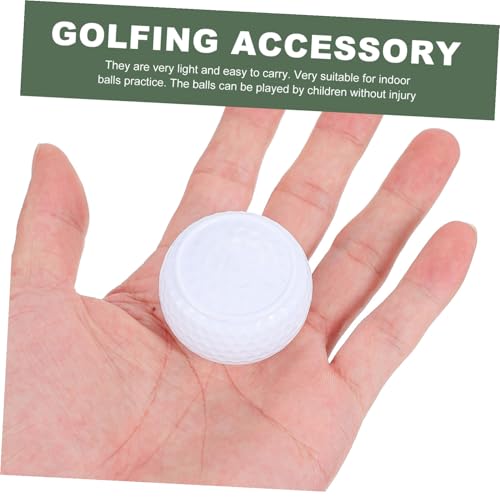 Toddmomy 2Pcs Professional Golf Training Balls for Indoor Practicing with Putting Rod Durable Synthetic Golfing Accessories for Skill Development and Practice