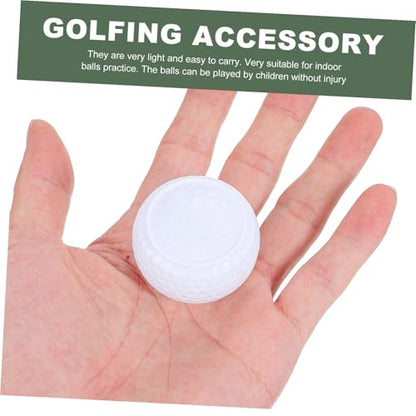 Toddmomy 2Pcs Professional Golf Training Balls for Indoor Practicing with Putting Rod Durable Synthetic Golfing Accessories for Skill Development and Practice