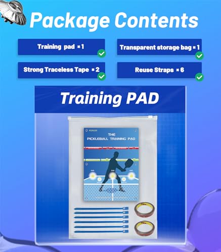 Pickleball Training Aids Dink Pad, Practice Pickleball Skill for Indoor and Outdoor Training Court