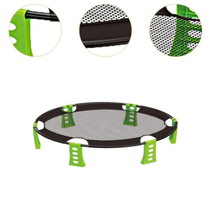 Game Set Air Pump Carry Bag Lightweight Volleyball Toy for Beach Yard Lawn Suitable for Family Friends Gathering - color: Green
