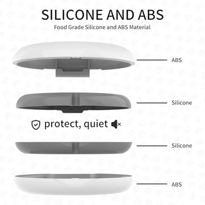 2 Pack Retainer Case, Compatible with Invisalign, Slim Aligner Case with Removal Tool, Aligner Seaters & Brush, Pocket Size Secure Magnetic Closure for Travel - White - color: 2 Pack - White
