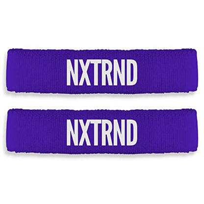 1 Pair Nxtrnd Bicep Bands, Sweat-Absorbent Arm Sweatbands, Football Accessory - color: Purple