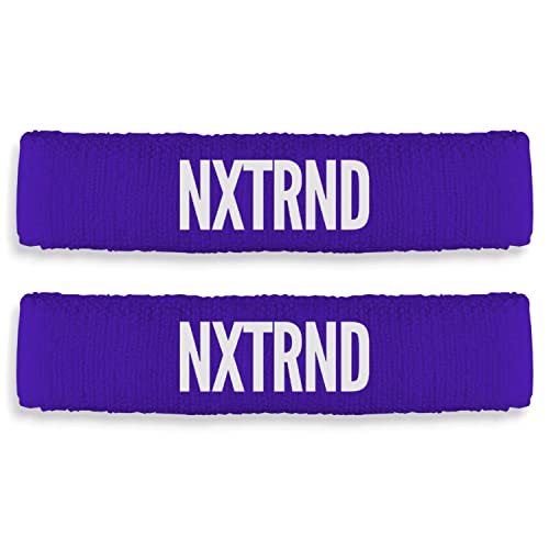 1 Pair Nxtrnd Bicep Bands, Sweat-Absorbent Arm Sweatbands, Football Accessory - color: Purple
