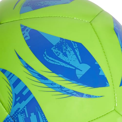 adidas Unisex MLS Soccer Ball - color: Green/Glory Blue/Solar Blue, size: 5