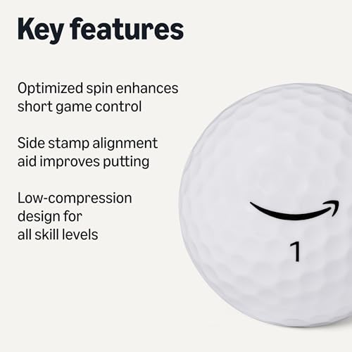 Amazon Basics Core Soft Golf Balls - color: White, style: 12-Pack