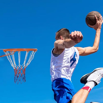 Basketball Net Replacement, Basketball Hoop Net, Basketball Net Outdoor Heavy Duty, Basketball Replacement Nets for Indoor Outdoor, All Weather Anti Whip, 12 Loops Standard Size