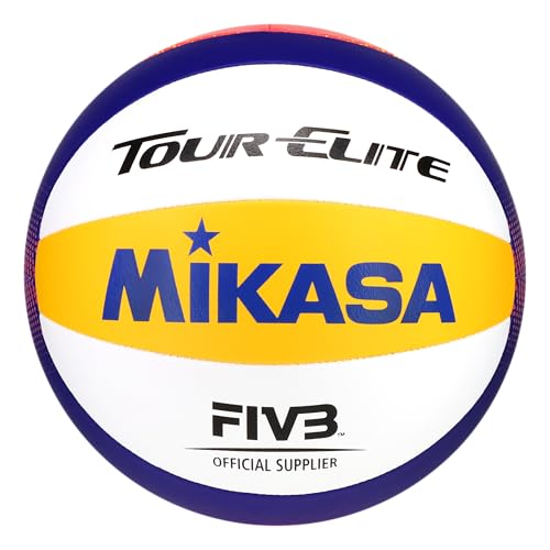 Mikasa Tour Elite Outdoor/Grass/Beach Volleyball Official Size Game Ball BV551E-WYBR