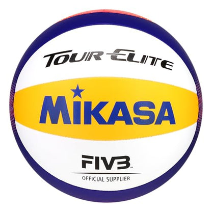Mikasa Tour Elite Outdoor/Grass/Beach Volleyball Official Size Game Ball BV551E-WYBR