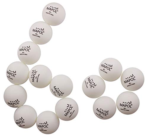 MAPOL 60/22 Count 3-Star 40+ Premium Ping Pong Balls Advanced Practice Table Tennis Ball - color: White,60-pack