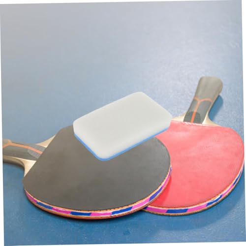 Yardwe 2pcs Table Tennis Paddle Cleaner Sponge Tool Portable Racket Cleaning Brush for Dirt Removal Soft Material for Safe Use Go Table Tennis Players