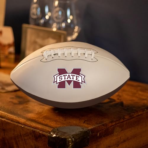 NCAA Mississippi State Bulldogs Autograph Football, Official Size, Brown
