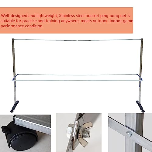 Rolling Table Tennis Ball Catch Net, Ping Pong Practice Nets Accessories for Indoor Outdoor, Training Tool for Multi Ball Drills, Easy Set Up