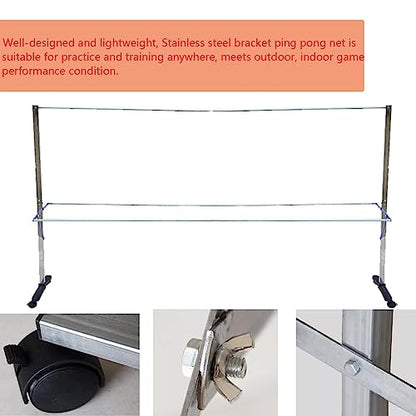 Rolling Table Tennis Ball Catch Net, Ping Pong Practice Nets Accessories for Indoor Outdoor, Training Tool for Multi Ball Drills, Easy Set Up