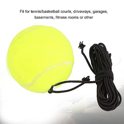 Tennis Training Ball with Elastic String, Single Player Practice Ball with Rope