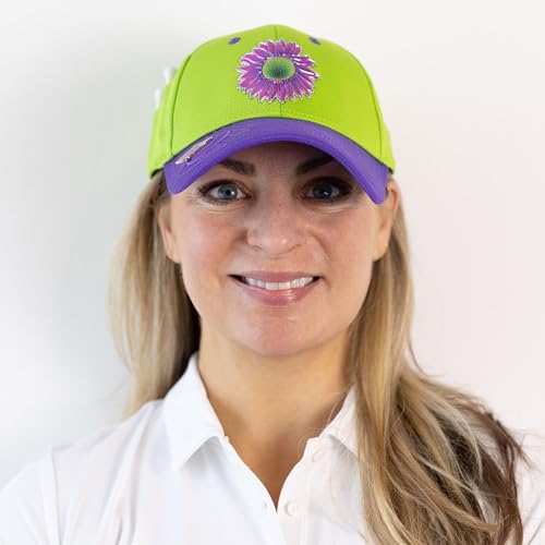 Ladies Adjustable Hats - Tee Holder with Tees & Bill Magnet with Ball Marker - 100% Custom Made - color: Jokers Wild Bonk, style: Center