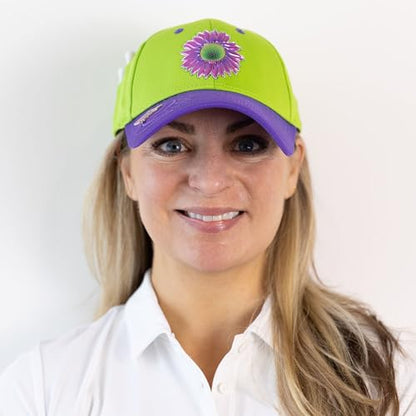 Ladies Adjustable Hats - Tee Holder with Tees & Bill Magnet with Ball Marker - 100% Custom Made - color: Jokers Wild Bonk, style: Center