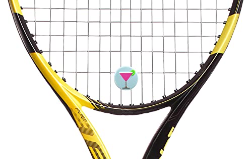 Drink Themed Tennis Racket Dampener Shock Absorber, Cute Tennis Dampeners for Rackets - Fits All Racquets, Easy to Install - 2 Pack - color: Martini